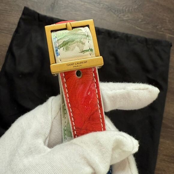 Yves Saint Laurent Floral Multicolor Shoulder Bag - Picture 9 of 13